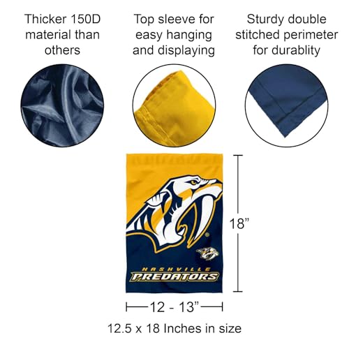 Drapeau de jardin Predators double face en tissu premium durable