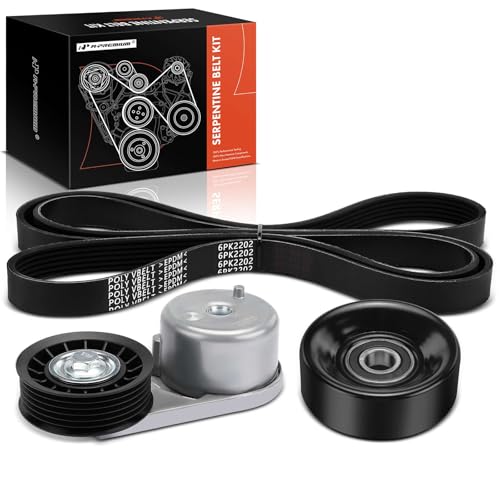A-Premium Engine Serpentine Belt Drive Kit Compatible with Ford Explorer 2000-2001 2004-2005, Explorer Sport 2001-2003, Explorer Sport Trac 2001-2005, Ranger & Mazda B4000 & Mercury Mountaineer - 4.0L
