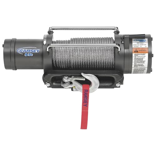 Ramsey 12 Volt Dc Powered Electric Truck Winch - 9500-lb. Capacity Galvanized...