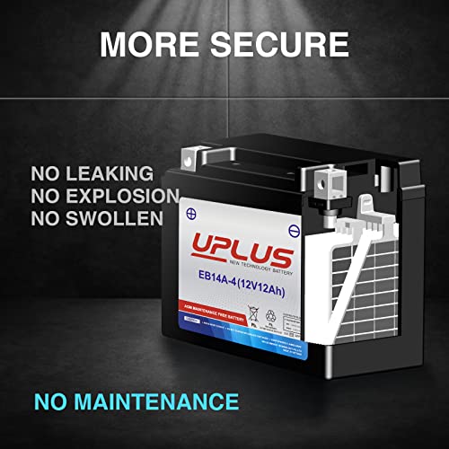 Uplus New Technology Battery EB14A-4 Scooter Snowmobile Utv Motorcycle Battery Maintenance Free - Sealed Agm Powersports Batteries Compatible thumb #4