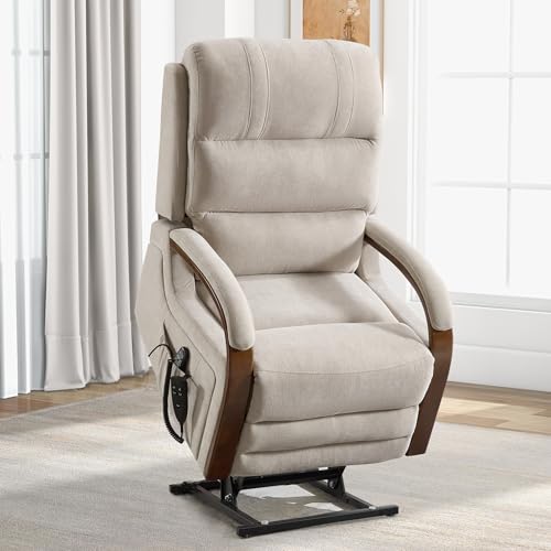 Trustyue Dual Motor Power Lift Recliner Chair, Lay Flat Recliner,