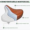 AEYINO Comfort Bike Seat for Men Women Wide Soft Bicycle Seats Large Bike Saddle for Ebike Beach Cruiser Peloton Stationary Bike #2