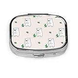 Leistung: Die Mini-Pillendose eignet sich sehr gut zum Verstauen in einer Tasche oder Handtasche und eignet sich sehr gut für Reisen. Pillendose-Taste