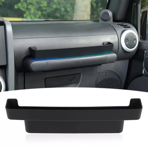 CKPEOR GrabTray Bandeja de Almacenamiento de pasajeros Organizador de asa de Agarre Caja de Almacenamiento para 2007-2010 Jeep Wrangler JK JKU