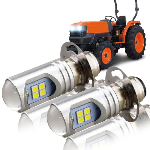 TJJTGBR Super Bright LED light bulbs For M-series L-Series 38450-33870, Replacement for Kubota OEM, WHITE,6000K,Plug and Play Extremely Bright Fog Light of 2