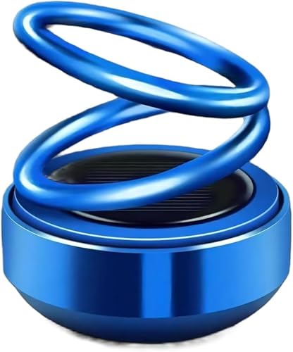 車載ポータブルミニヒーター 車のポータブルヒーター 車 ミニポータブルキネティックヒーター 自動回転ソーラーダブルリングヒーター 車のデフロスターフロントガラスヒーター 車置物 無音自動回転太陽エネルギーアロマセラピーリエイティブ車内装飾 D