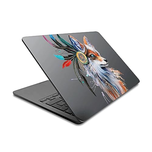 Autocollant MacBook Air 13.6 Renard pour travailler au café