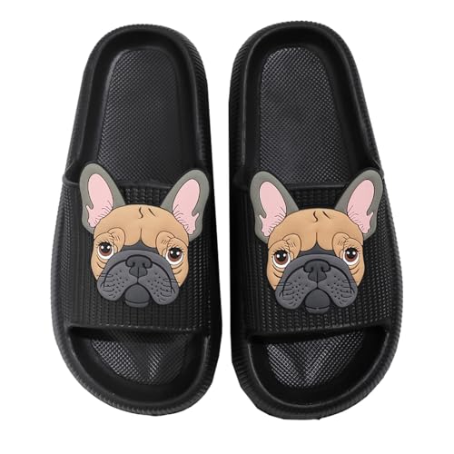Pillow Slippers for Women Men, Thick Sole Ultra Cushion Cloud Slippers Summer Beach Slides Bathroom Sandals with Anti-Skid Sole