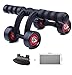 KANSOON Ab Wheel Fitness Equipment - 4 Wheels Innovative Ergonomic Abdominal Roller Carving System - Home Gym Boxing Exercise Workout Equipment - 4-Wheel Roller (4 Wheels)