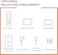 Gigaset Comfort 520A Trio - 3 Schnurlose DECT-Telefone mit Anrufbeantworter- Elegantes Design - Freisprechfunktion - Anrufschutz - Adressbuch mit 200 Kontakten, titan-schwarz [Deutsche Version] – Ansicht 6