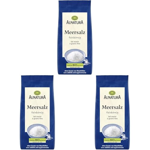 Alnatura Meersalz, 500g (Packung mit 3)