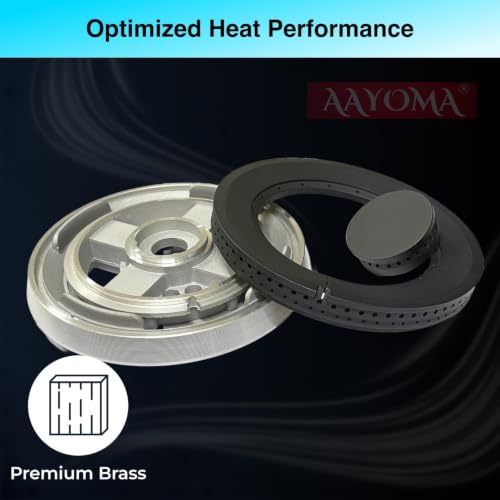 Image of Hob Burner Spare Parts for Faber Etc | Kaff Burner Spares | Faber Burner Parts Replacement | Gas Hob Burner Parts | 13.5 Cms Size | Suitable for Multiple Brands | Made in India