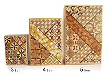 Amazon.com: Yosegi Puzzle Box 4 sun - 7 steps : Toys & Games