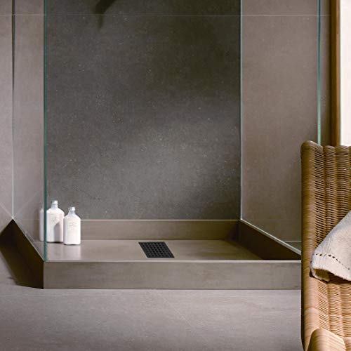 Square Design Tile-In Floor Shower Drain, ABS Adjustable Shower Drain Base,Lower Drain Body Fit 2