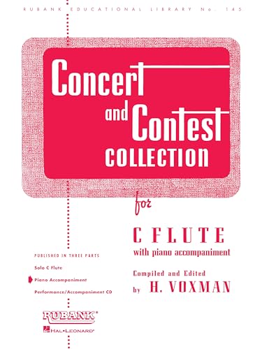 Concert and Contest Collection: For C Flute with Piano Accompaniment | Rubank Solo Collection | 14 Classical Solos for Flute and Piano | Grade 3-4 ... for Flute (Rubank Educational Library, 145)