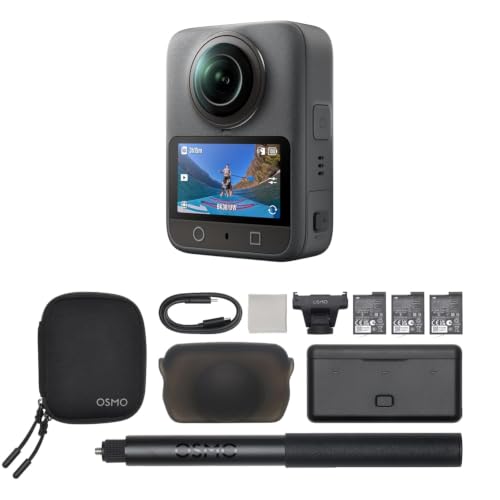 DJI Osmo 360 Adventure Combo | 8K 360° Action Camera with 3 Batteries & Selfie Stick