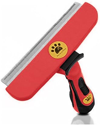 Pet Grooming Deshedding Tool Extra Large for Large Dogs and Horses Stainless Steel, Fur Release Button The Best Deshedder Brush…
