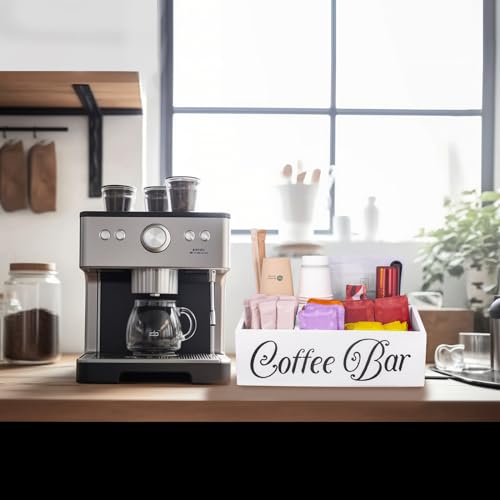 Guolich Coffee Cup and Condiment Station,Coffee and Tea Condiment Storage Organizer,Coffee Bar Accessories,Countertop Organizer,Tea and coffee pod organizer (WHITE) - Image 4