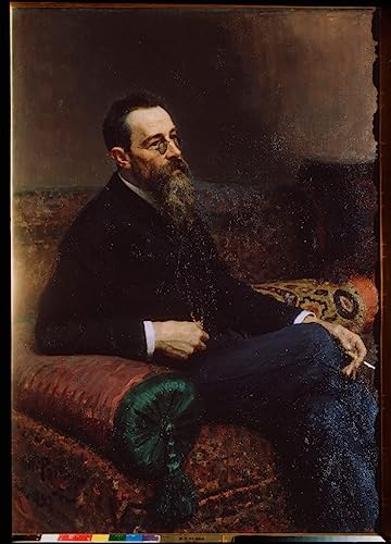 Peinture sur toile Rimsky Korsakov de Repin portrait historique de haute finition