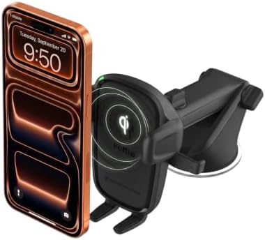 iOttie Easy One Touch Wireless 2 Qi-Lade-Dashboard-Halterung für iPhone XS Max R 8 Plus 10 W für Samsung Galaxy S10 E S9 S8 Plus Edge, Hinweis 9