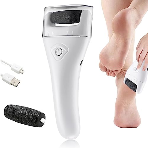 Image of HANNEA Electric Removers, Pedicure Scrubber For Women Pedicure Machine Rechargeable Electronic Pedicure Tools, Portable Pedicure Device for Callus, Professional Feet Care