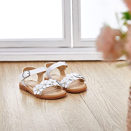 Image of GINFIVE Toddler Girls Sandals Little Girls Kids Summer Shoes Toddler Sandals