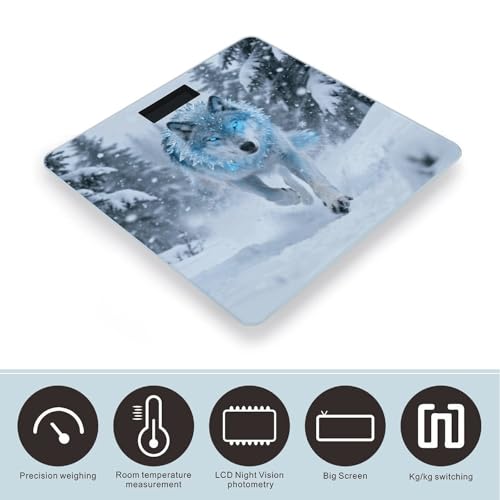 Báscula Digital Ice Wolf Blizzard para Baño de 400 lb miniatura 3