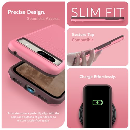 Image of TUDIA MergeGrip [Magsafe Compatible] for Google Pixel 8a Case - Smokey Pink