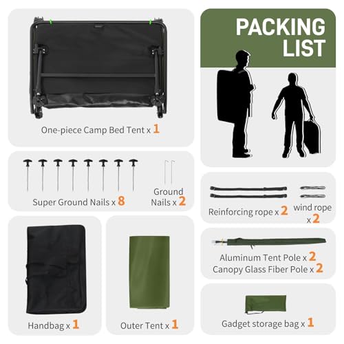Carpa para camping plegable impermeable 1 persona miniatura 4