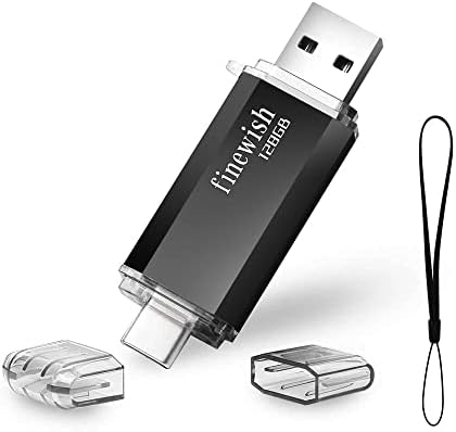 USB C Flash Drive 32gb, 2 in 1 Type C Memory Stick 32gb USB Key Portable Otg Pen Drive 32gb for Tablets, New Macbook, Android Smartphones, Samsung, Huawei, Oneplus Etc. (Black)