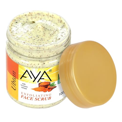 Image of AYA Coffee and Ubtan Tan & Dead Skin Removal Scrub For Face & Body (100 Ml+100 Ml)|Exfoliating & Brightening Scrub|Blackhead Remover,Whitehead Remover,Detan Pack I Face Scrub For Women & Men