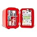 Cooluli Retro Coca-Cola Mini Fridge for Bedroom - Car, Office Desk & College Dorm Room - 4L/6 Can 12V Portable Cooler & Warmer for Food, Drinks & Skincare - AC/DC and Exclusive USB Option (Coke, Red)