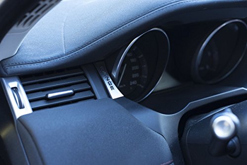 Cubierta De Acero para 2011-2018 Evoque - 2 Piezas Emblema Placas Inox Metal Cepillado Decoración Personalizados Hechos a Medida Tuning