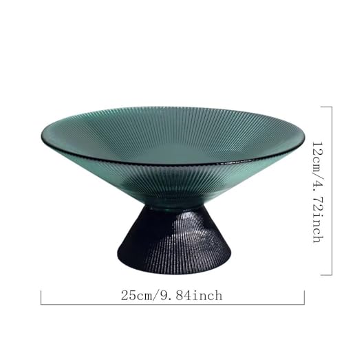 Assiette de fruits en verre moderne petit modèle pour table de cuisine