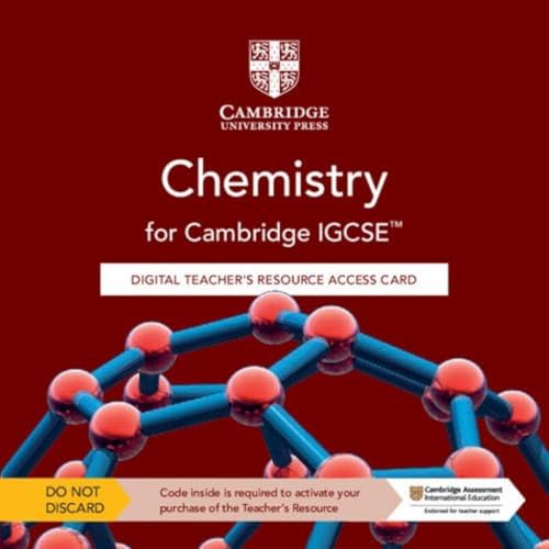 Cambridge Igcse?äó Chemistry Digital Teacher's Resource Access Card