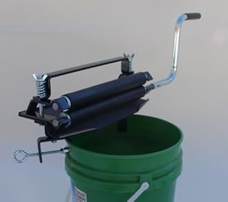 Clothes Wringer 12 inch with top Handle - Remove More Water Than Spin or Twist dryers - Heavy Duty Long Lasting | Great for Towels Chamois Cloth, Tile Sponge - Made in The USA