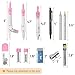 Mr. Pen- Geometry Set, 15 pcs, Pink, 6 Inch Swing Arm Protractor, Divider, Set Squares, Ruler, Compasses and Protractor