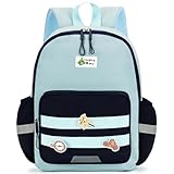 PROTAURI Kinderrucksack mit Brustgurt Jungen, Leichter Kindergartenrucksack mit...