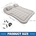 A ABSOPRO Car Air Mattress Camping Mattress Comfortable Backseat Bed Mat Air Bed for Napping Travel Gray