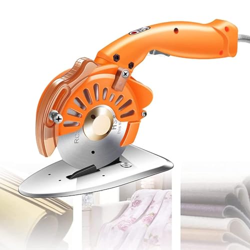 Cortador elétrico de tecido - Tesoura de tecido ajustável de 5 velocidades, alça ergonômica + trava