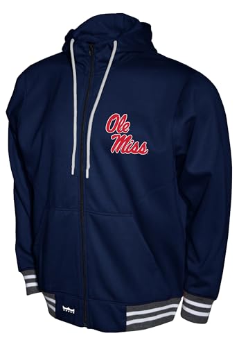 2Bhip Ole Miss Rebels Men's Navy Full Zip Hoodie