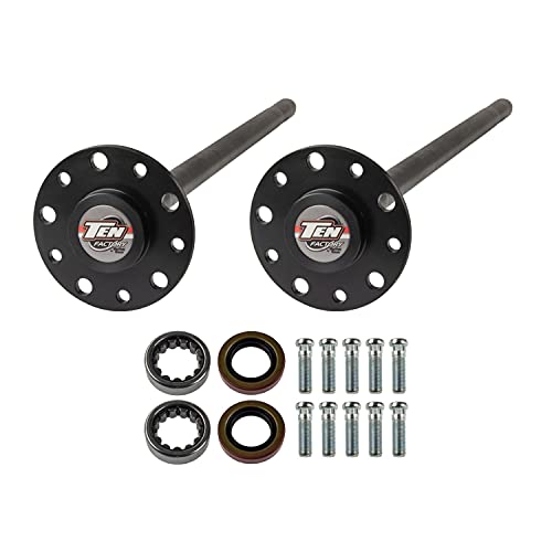 TEN Factory MG22100 Bolt Pattern Spline Drive Axle Shaft Assembly for GM 8.5, 5-Bolt 28 Spline Left and Right Fits Chevrolet Camaro/Chevelle/Nova (1965 1972) GM 8.2 Rear Axles Replaces Alloy USA 12100