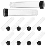 Tubes de rangement réutilisables avec couvercles : fabrication soignée, design simple et élégant, tube de rangement portable pratique et facile à utiliser, boîtes de rangement en plastique avec couvercles