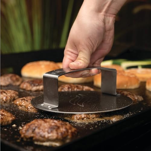 Blackstone Smash & Sear Press – Smash Burger Tool for Griddle, Grill, Hamburger, Meat, Panini, Bacon, Sandwich, Steak – Metal Stainless Steel Food Press & Patty Maker – Meat & Veggie Burger Smasher by Blackstone - Image 2