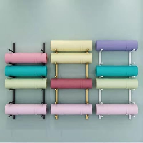 Support de tapis de yoga et rangement mural grande capacité pour skate - 4