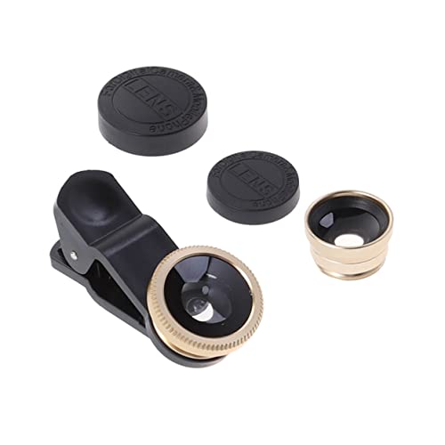 Outanaya Phone Lens Smartphone Accessory Universal Clip on Camera Lens Fish Eye Lens for Wide Angle Lens Camera Lense for Phone The Call Mobile Phones Cell Phone Camera Lens Triple Suite