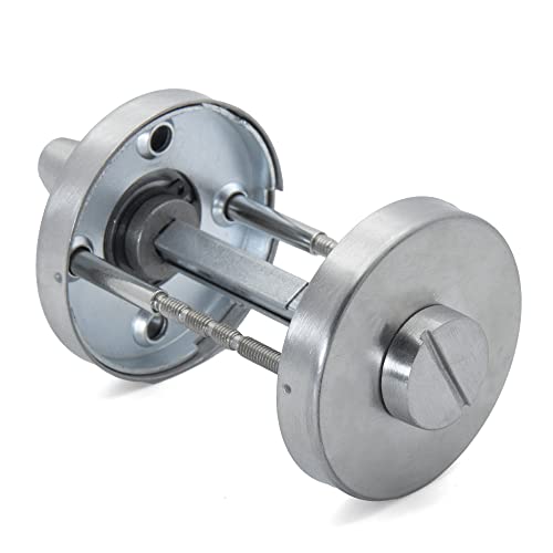 Generische APECS WC-Rosettenbeschläge für Innentüren, Badezimmer, WC-Türschloss, hochwertige Türbeschläge aus INOX-Stahl AISI 304