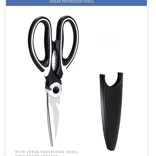 Kitchen Shears by Gidli - Lifetime Replacement Warranty- Includes Seafood Scissors As a Bonus - Heavy Duty Stainless Steel Multipurpose Ultra Sharp Utility Scissors