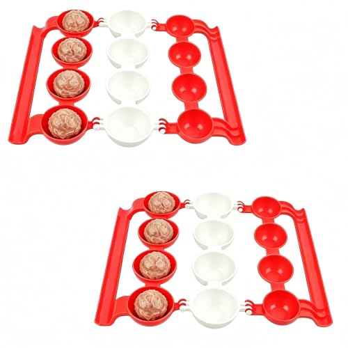 Meatball Maker, 2 PCS Meatball Scoop Meat Balls Fish Balls Meatballs Maker Cooking Tools Kitchen Accessories DIY Cooking Tools for Pasta, Soup, Meal Prep