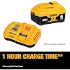 DEWALT 20V MAX XR Battery 6 Ah Lithium Ion, 2-Pack, Premium High Capacity Long Lasting Cordless Tool Battery Packs (DCB206-2)